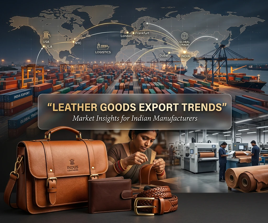 Leather goods export trends in India for global markets