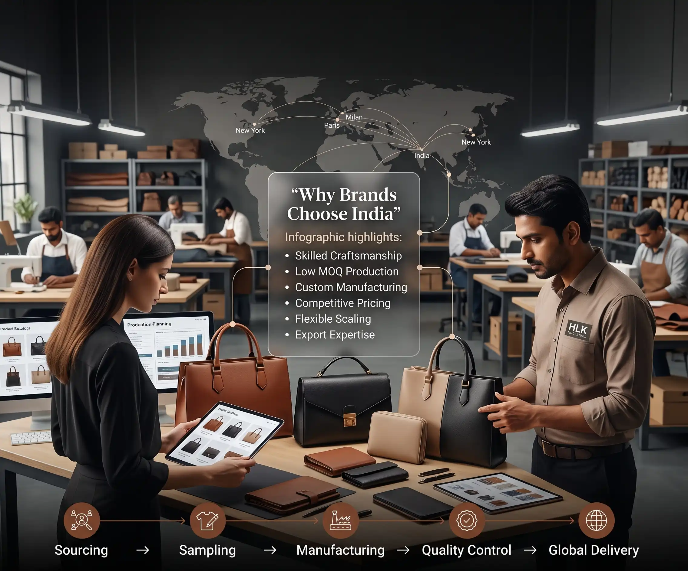 Experienced global fashion sourcing company ensuring quality and compliance
